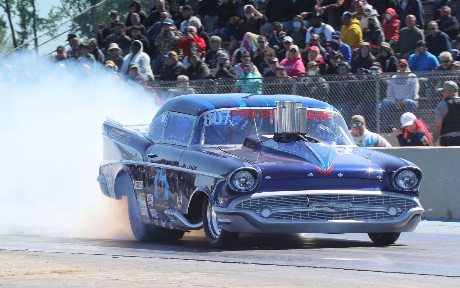 Gasser doing a burnout